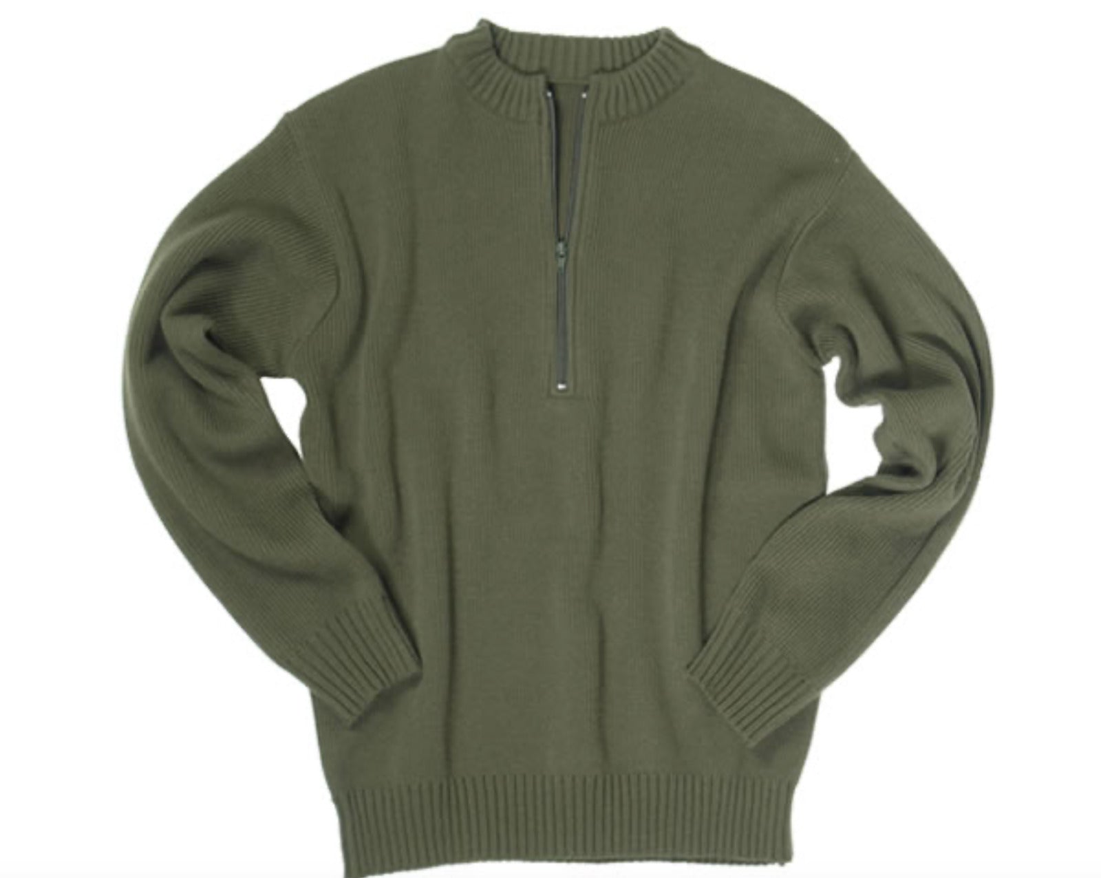Mil-Tec Swiss Army Sweater with Zipper Olive