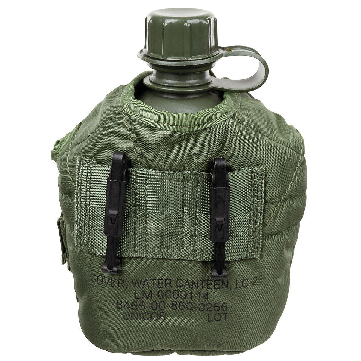 Original US Army Military Combat Canteen OD green 1L