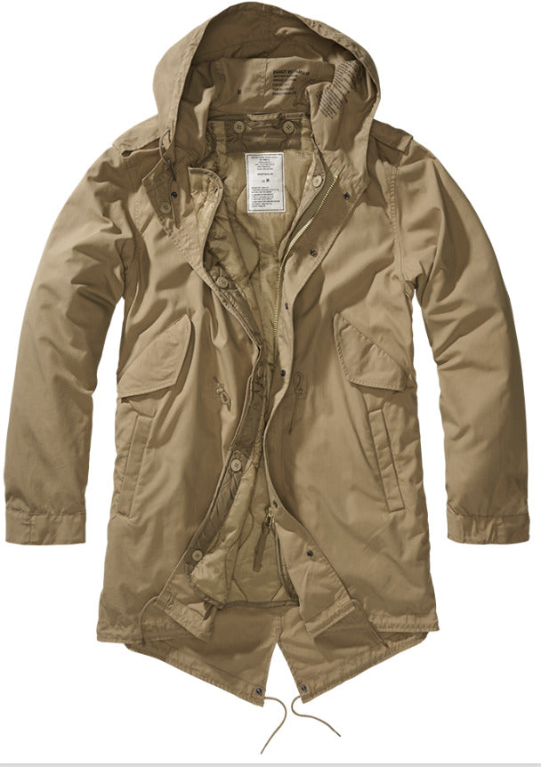 Brandit M51 US Parka Urban Lining Fishtail Mens Casual Outdoor Jacket Olive