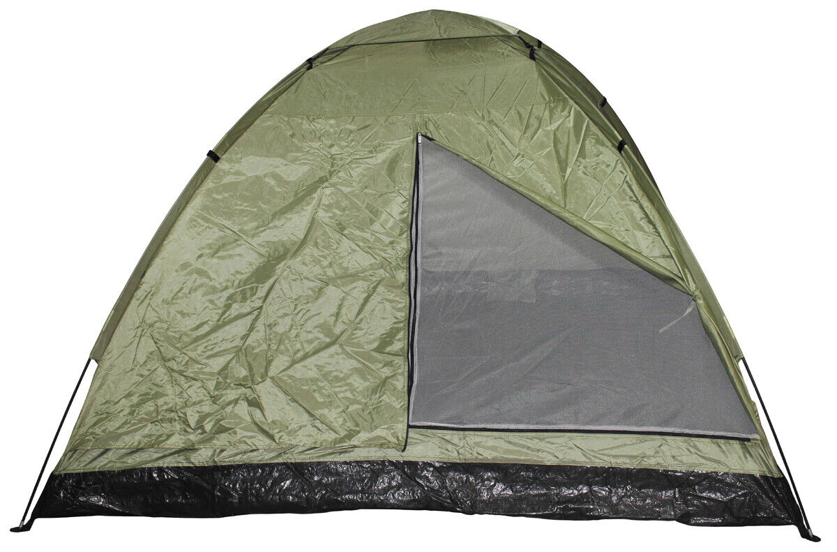 Tent Outdoor Camping Monodom Lightweight  3 Persons OD Green ca. 210x210x130cm