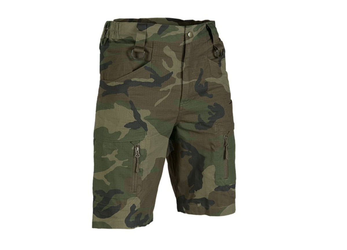 Mil-Tec Cotton Assault Shorts Ripstop Woodland