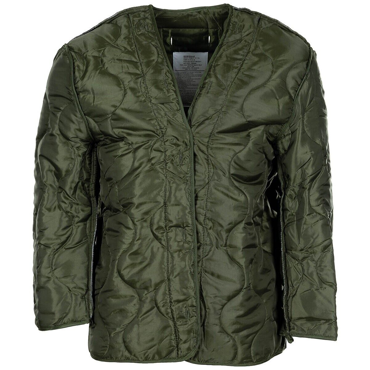 MFH US Field Jacket M65 Green with Detachable. Quilted Lining