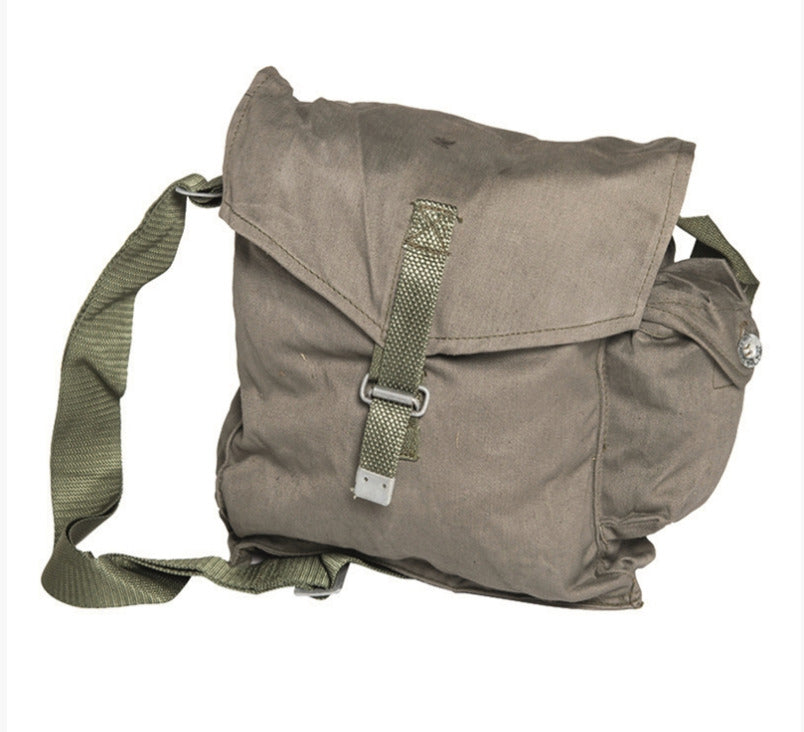 Original Polish Army Poli. Big Bread Bag with Strap Grey – Used
