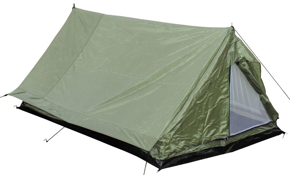 Tent Minipack 2 Persons OD Green Single-Walled Construction Easy Setup