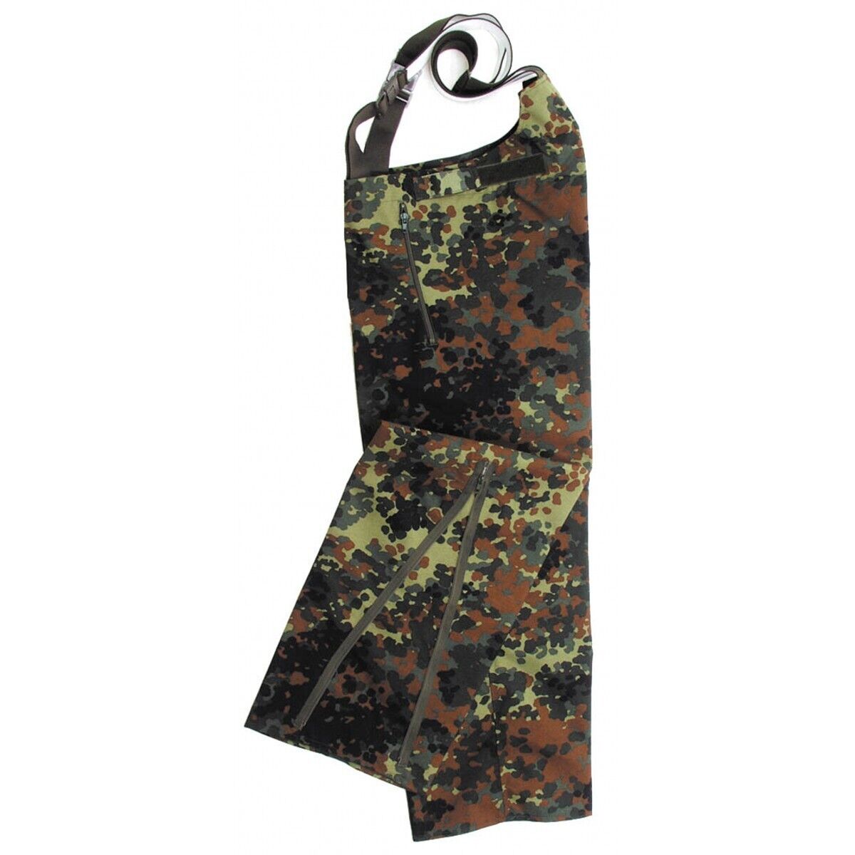 Bundeswehr Army BW Rain Pants Flecktarn Camo Waterproof Military Surplus Used