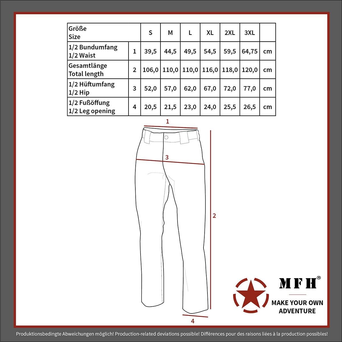 MFH US Combat Pants BDU Ripstop Night-camo