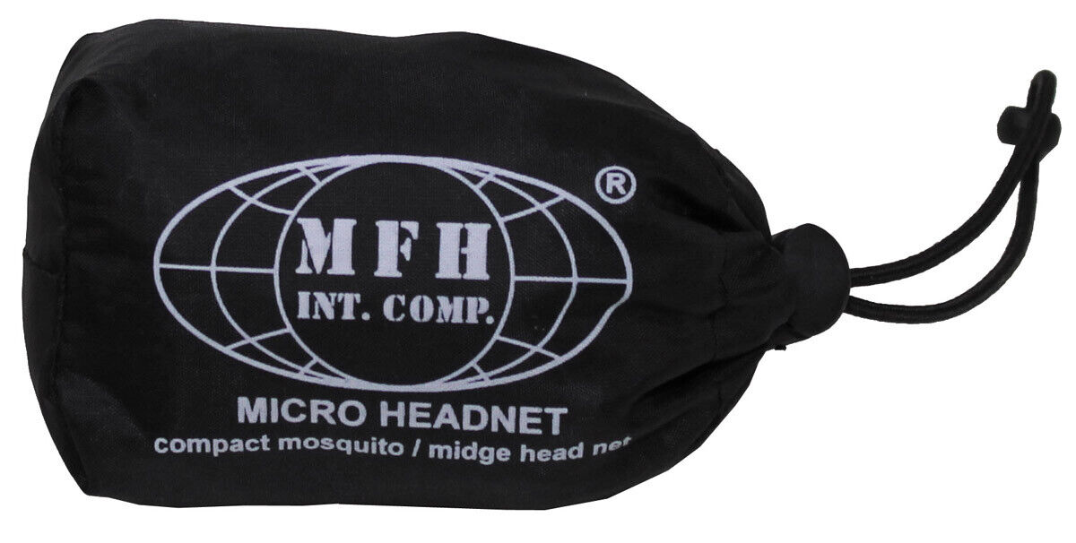 MFH Mosquito Head Net Green Elastic Band