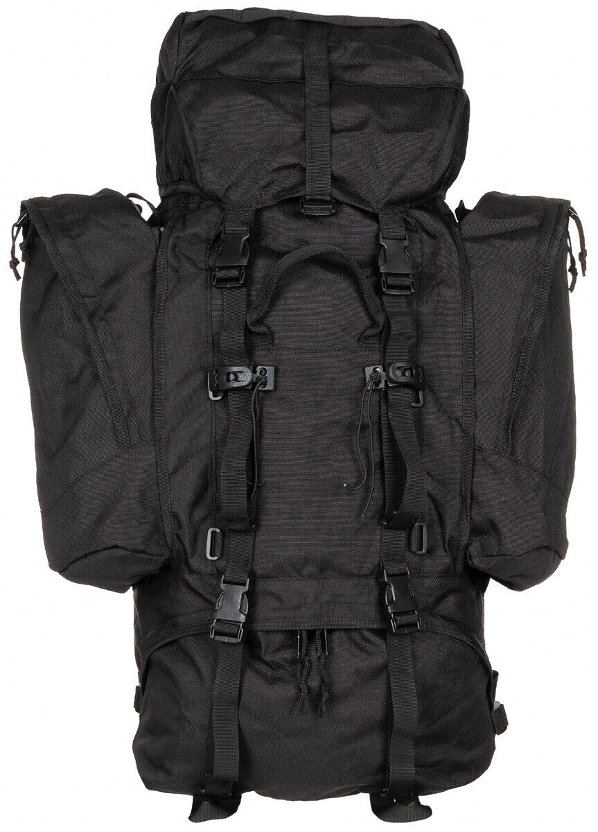 Outdoor Hiking Adjustable Backpack Military Army Backpack Alpin 110L Black