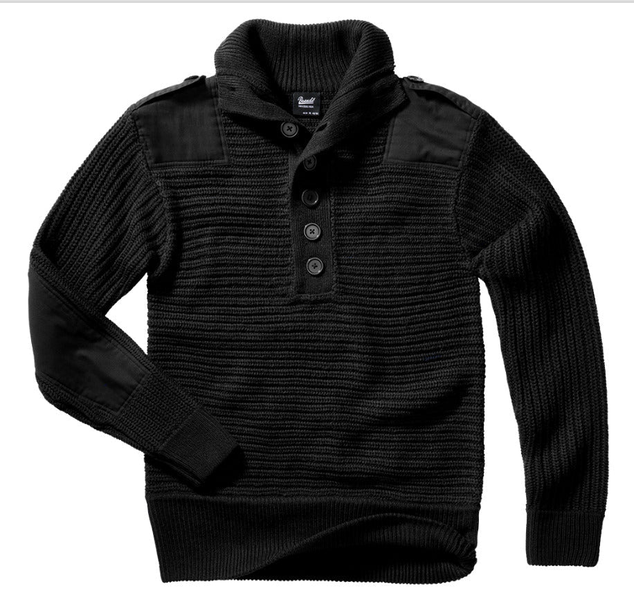 Alpine Pullover Military Army Hunting Outdoor Warm Sweater Black