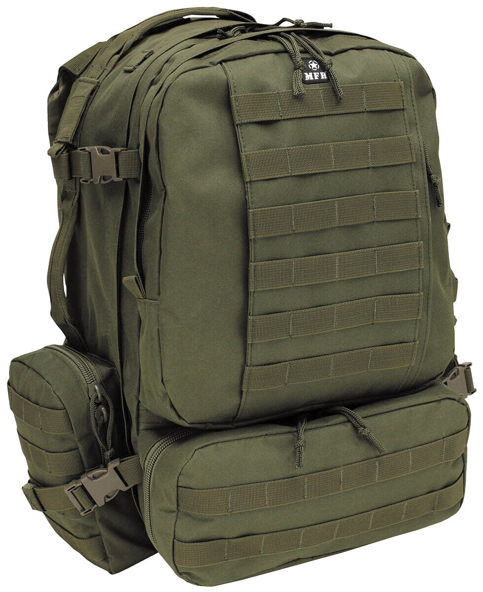 IT Tactical-Modular OD Green Backpack Adjustable Straps Main Compartment