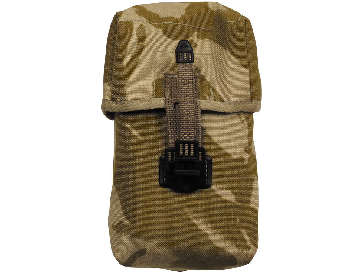 Original British Army Military Pouch Water Bottle MOLLE DPM Desert Used
