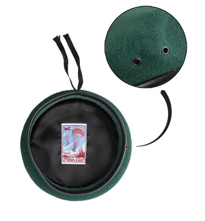 Plein Ciel German Green Plein Ciel Commando Beret
