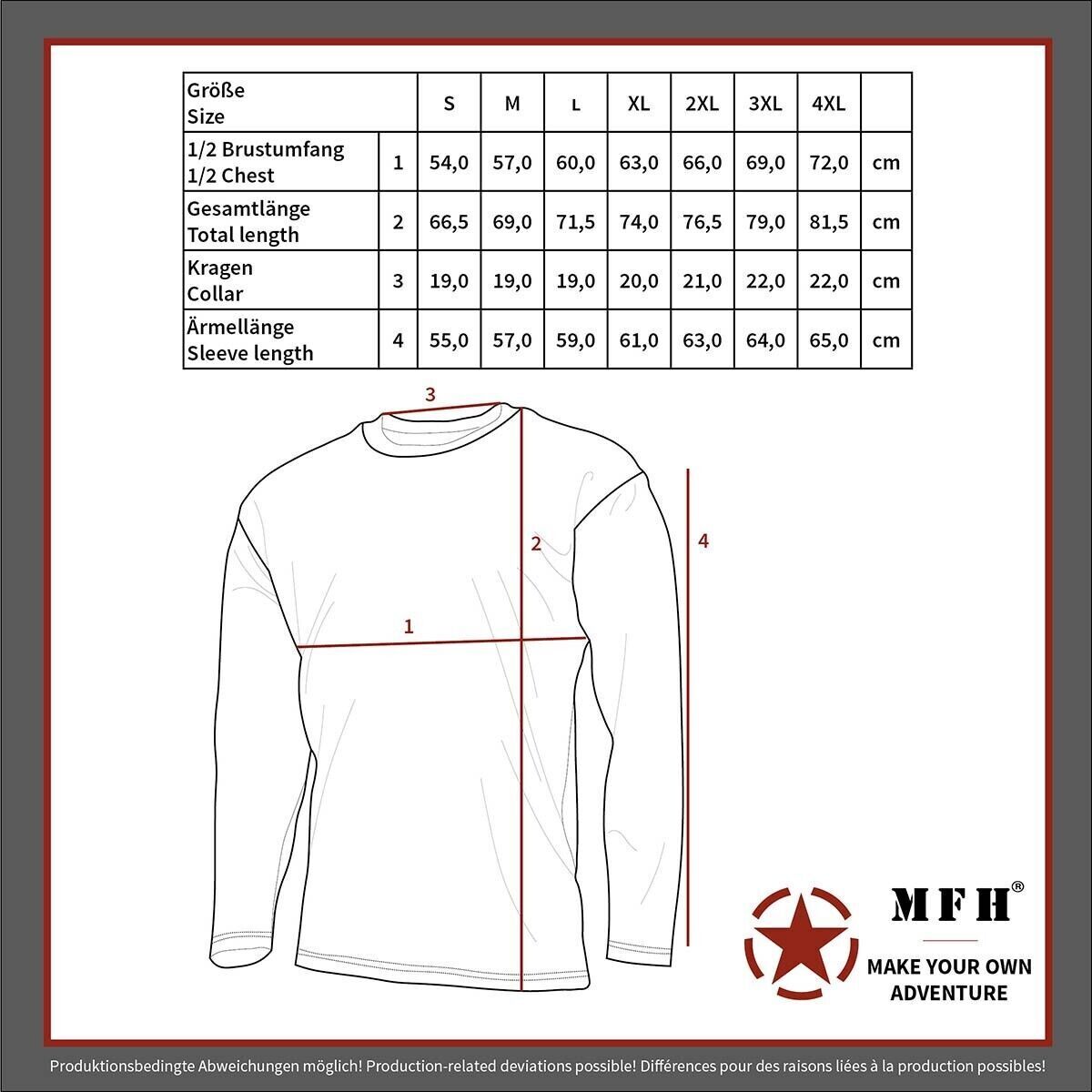 MFH Sweatshirt 340 G/m² Black