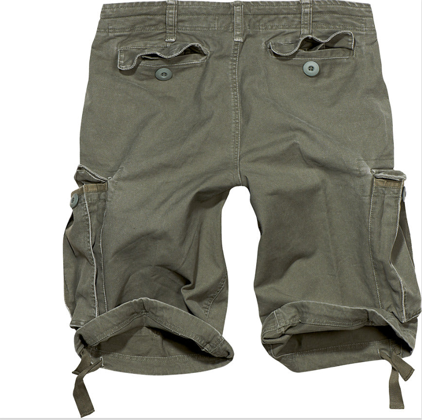Brandit Urban Vintage Shorts Mens Army Style Military Combat Cargo Olive