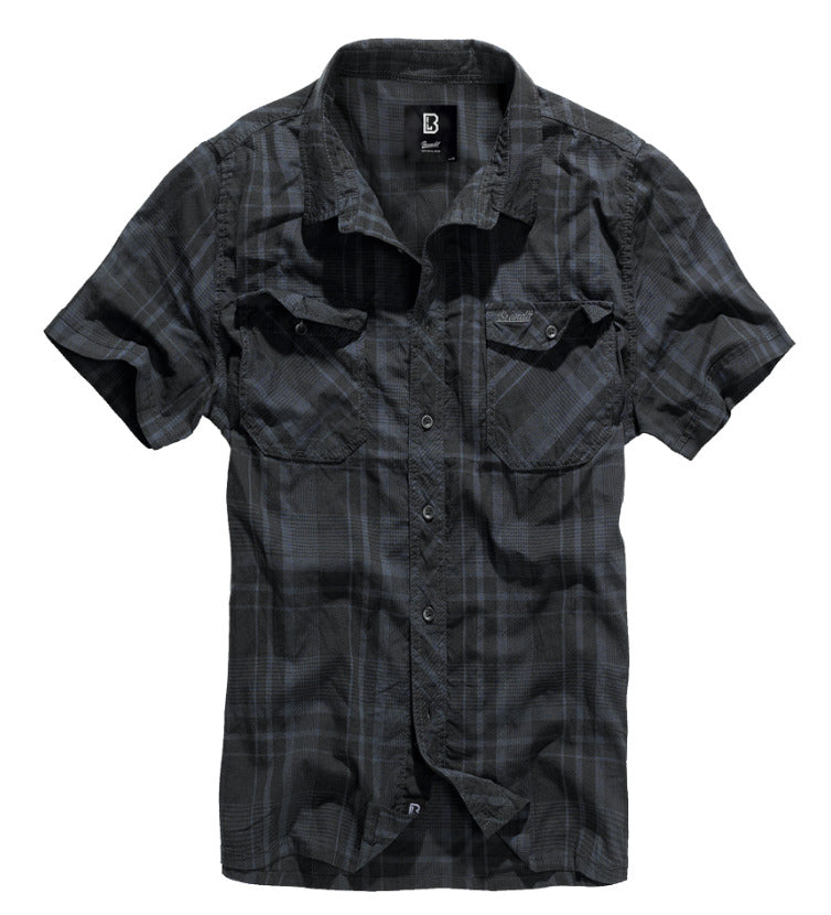 Brandit Roadstar Shirt Short Sleeve Straight Cut Urban Style T-shirt Black/Grey