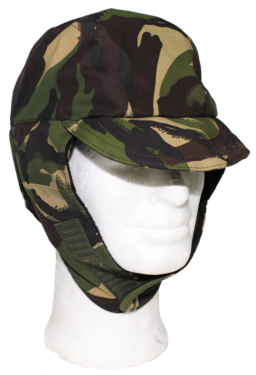 Original British Army Winter Cap Cold Weather Camo Goretex DPM – Used