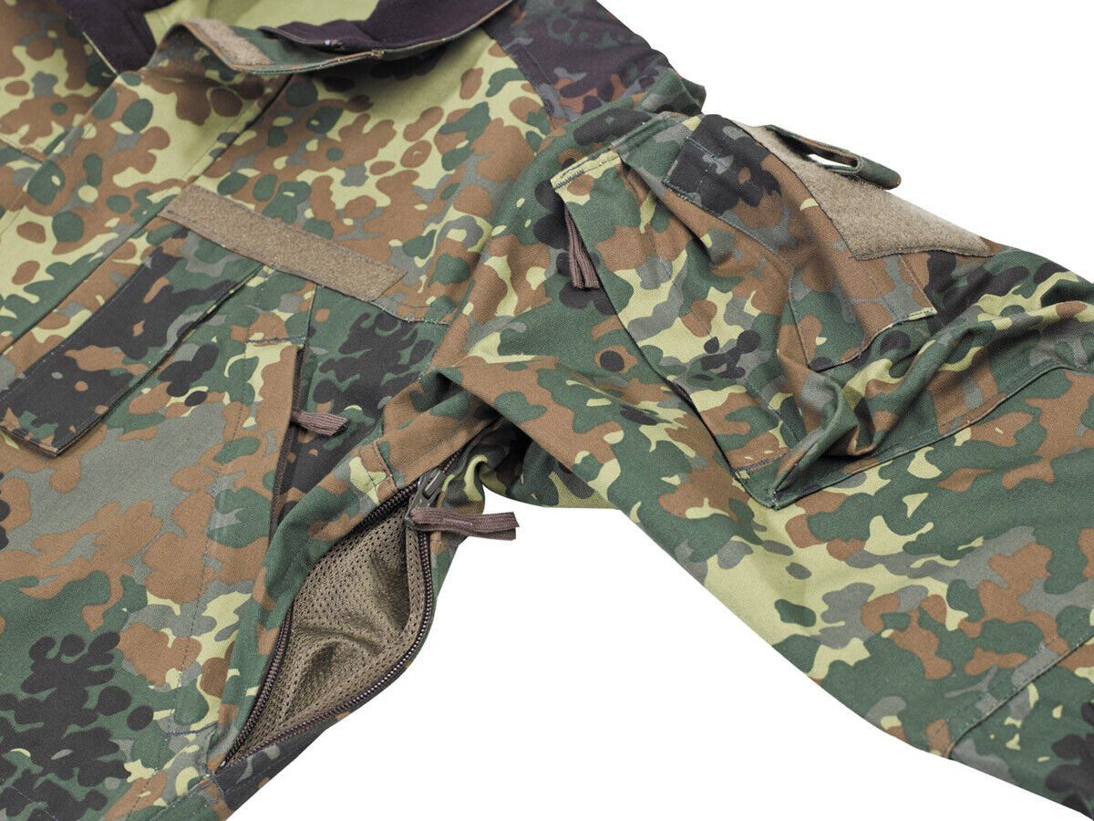 BW Military Jacket Tactical Patrol Combat Army Long Fleckarn Camo Men's