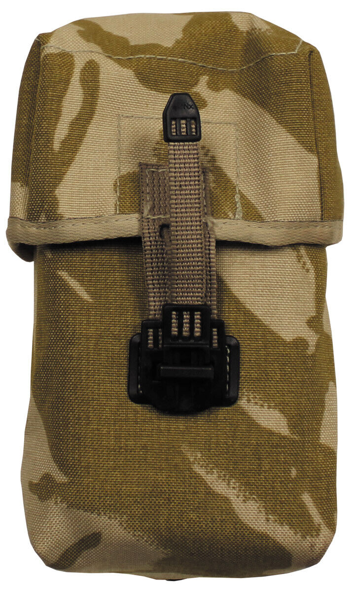 Original British Army Pouch Water Bottle MOLLE Desert DPM – Used