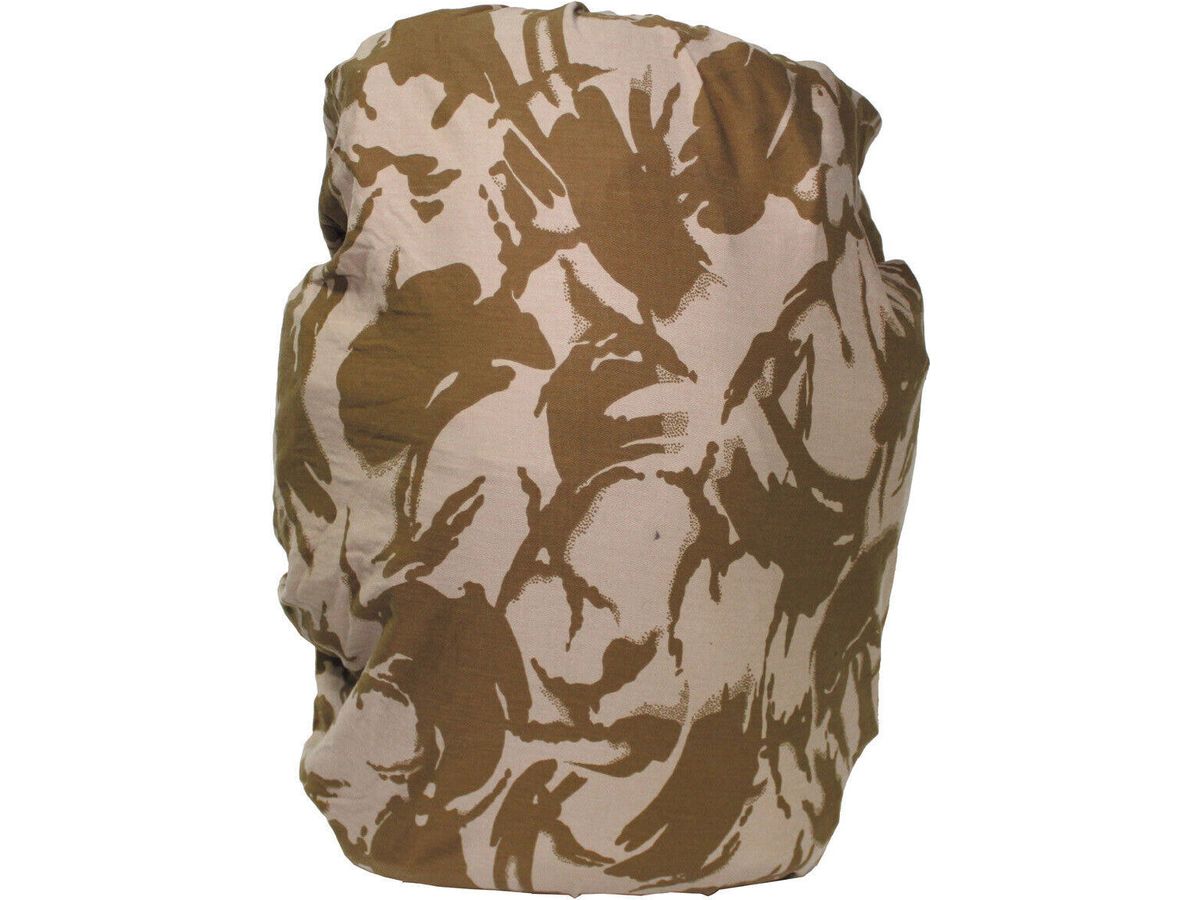Original British Army Military Cover For Backpack Small DPM Desert Camo Used