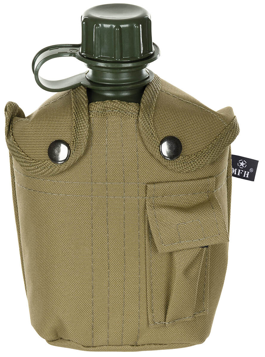 MFH US Plastic Canteen 1L Cover Tan