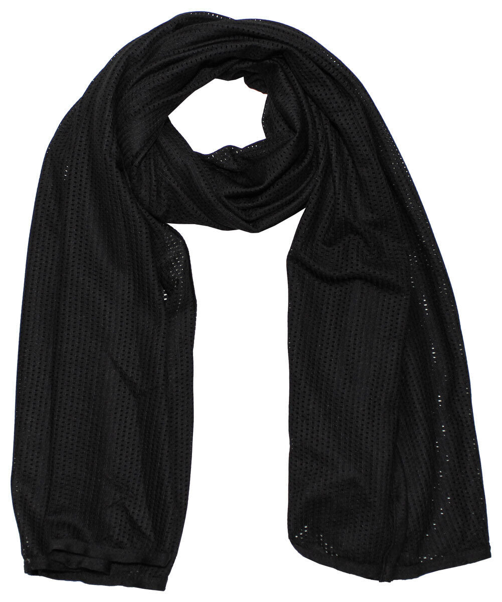Sniper Scarf Multifunctional Fine Mesh Camouflage Face Black 190x70cm