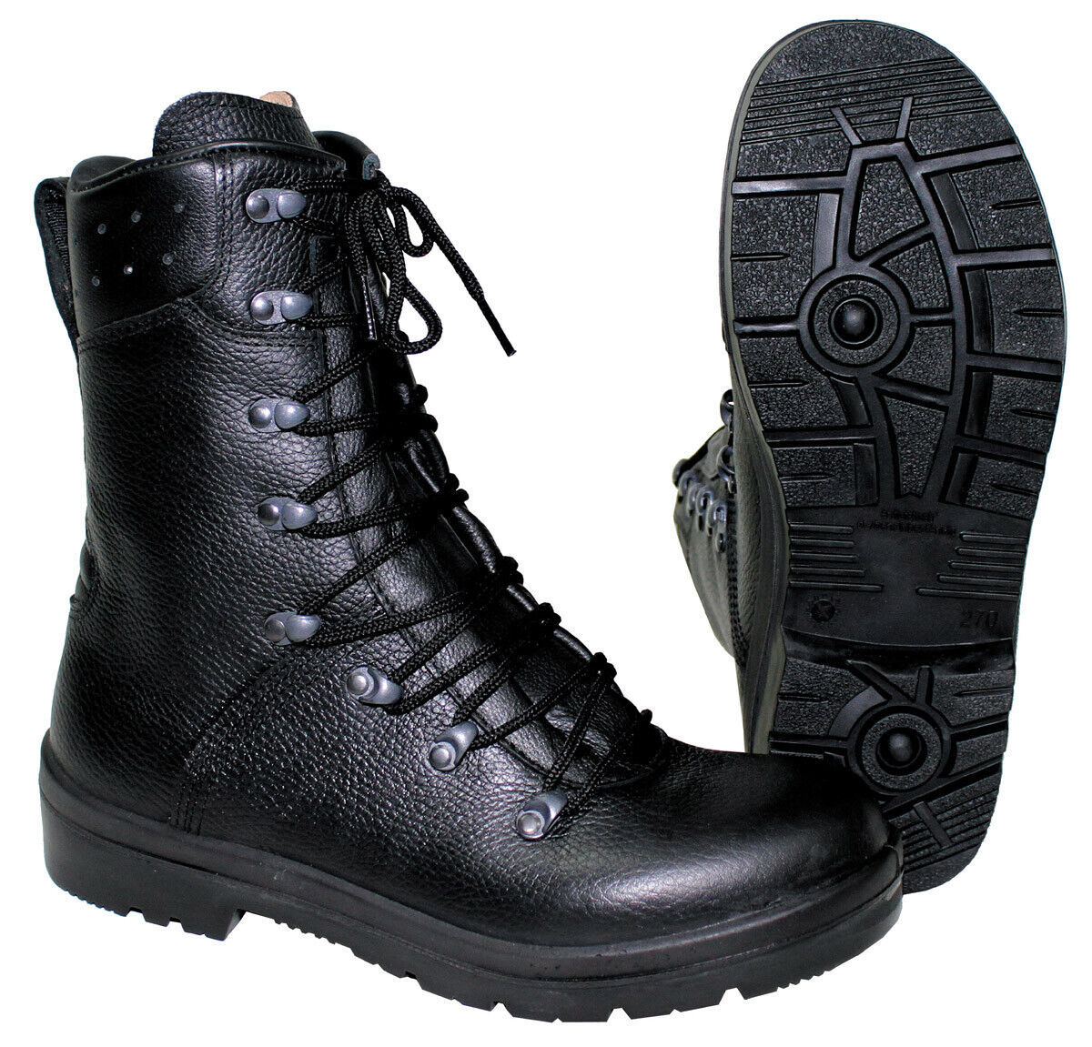 Original German Army Combat Boots Model 2007 Original Black – Like New