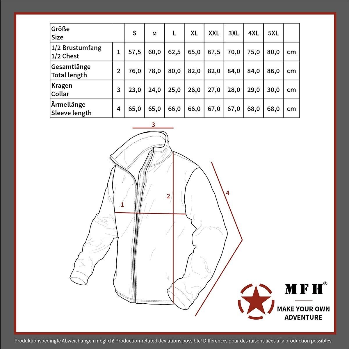 MFH German Army Jacket Liner Cold Weather Green