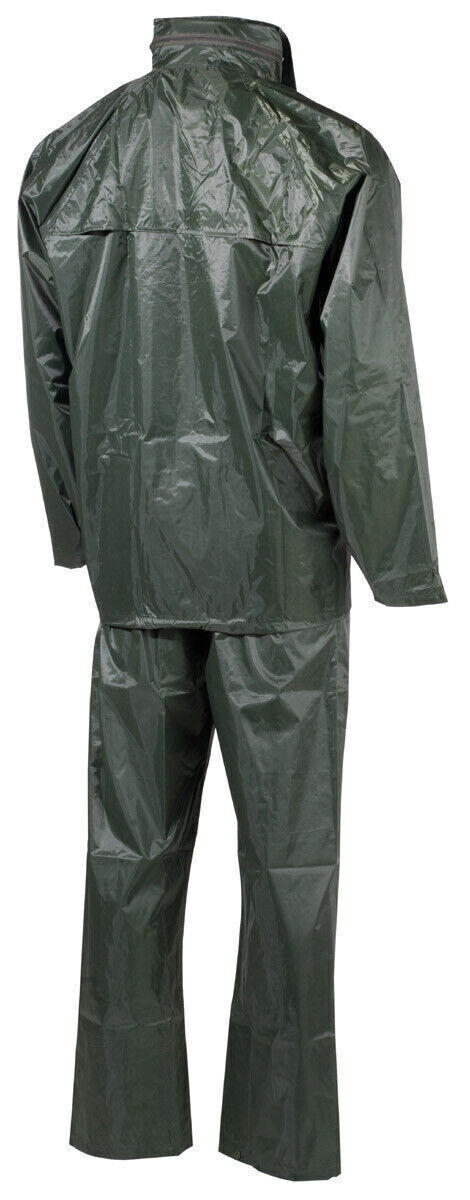 Rain Shelter Cover Military Army 2 Parts Hooded Waterproof Case OD Green MFH