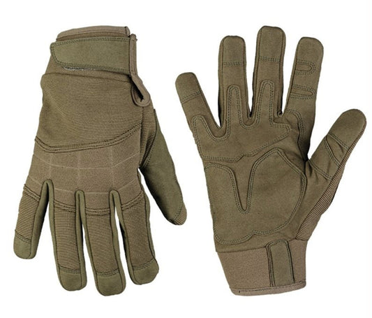 Army Style Military Action Gloves Tactical Protection Combat Assault OD Green