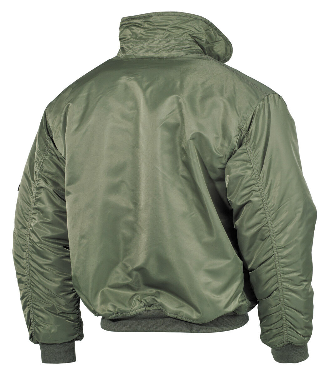 US Air Forces Military CWU Flight Bomber Tactical Men's Pilot Jacket OD Green