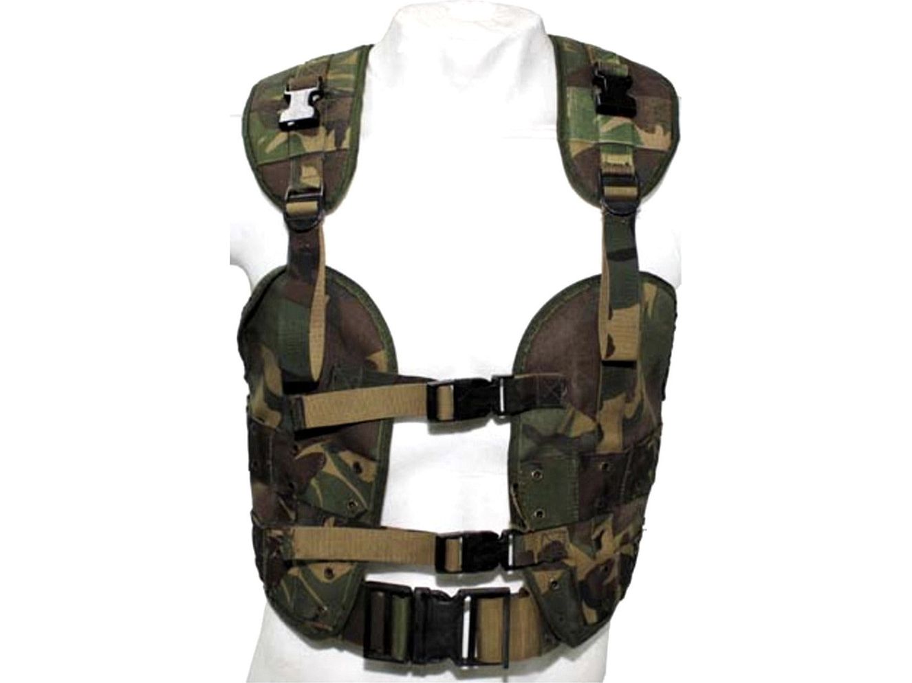 Original Dutch Army Military Vest Tactical NL camo, "Tactical load bearing used