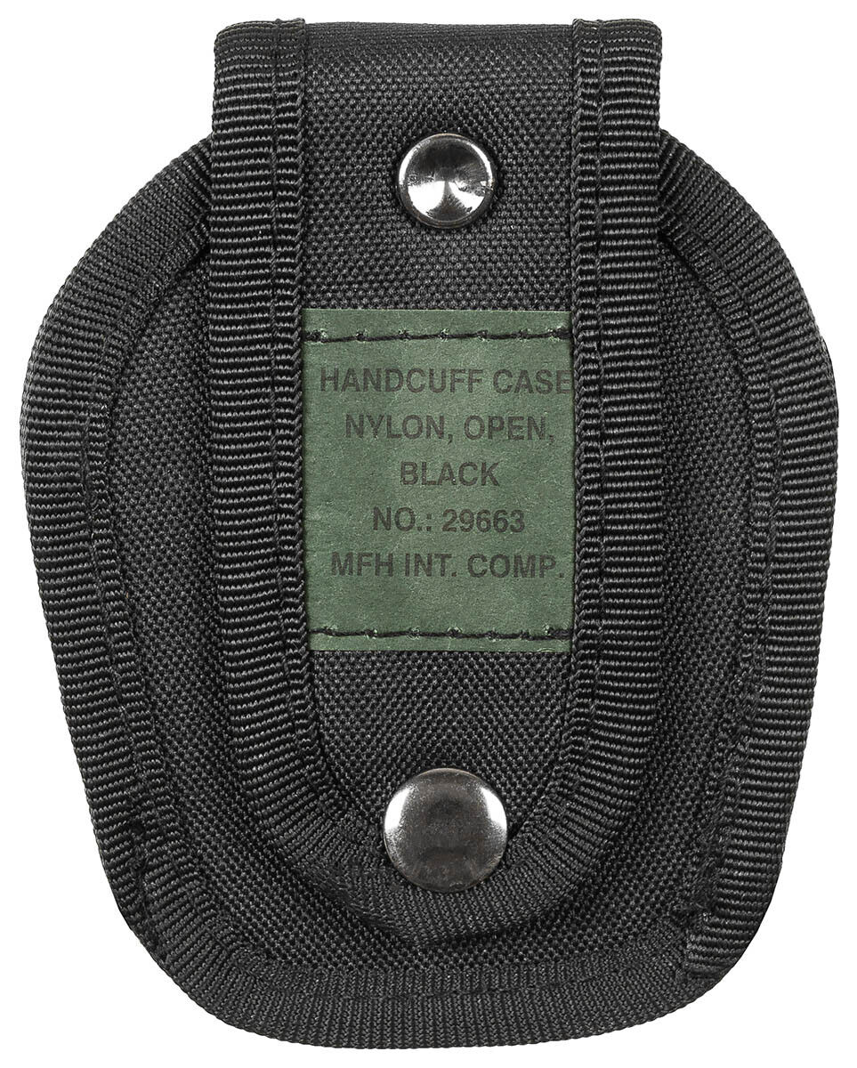 Handcuff Case Nylon Open Black