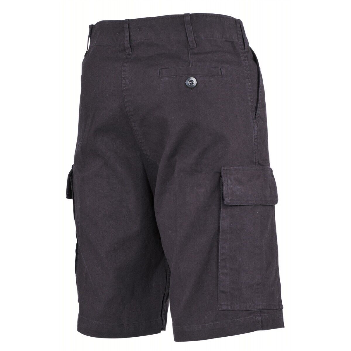 MFH German Army Moleskin Bermudas -stonewashed Black