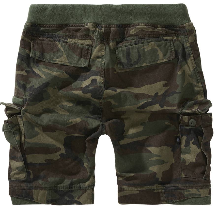 Brandit Vintage Packham Mens Cargo Shorts Bermuda Shorts US Military Army Camo
