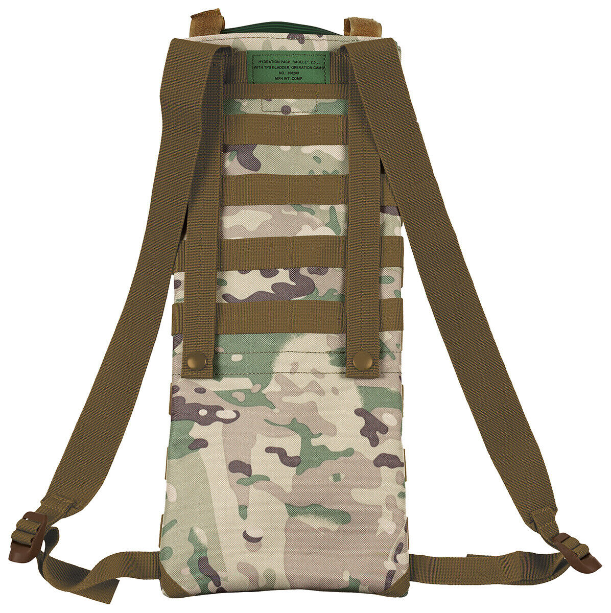 Hydration Backpack Hiking Outdoor "MOLLE 2,5L With TPU Bladder Operation-camo