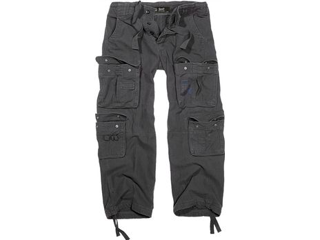 Brandit Pure Vintage Pants Outdoor Hiking Military Army Trousers Mens Black