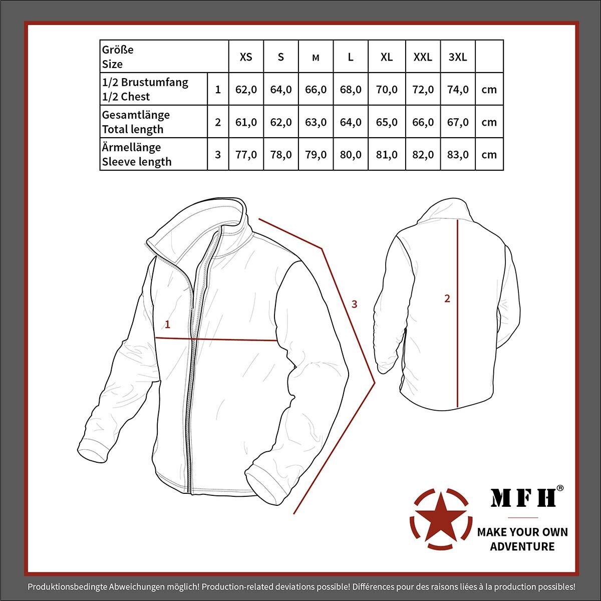 MFH US Polar Jacket N2B Thick Lining Black