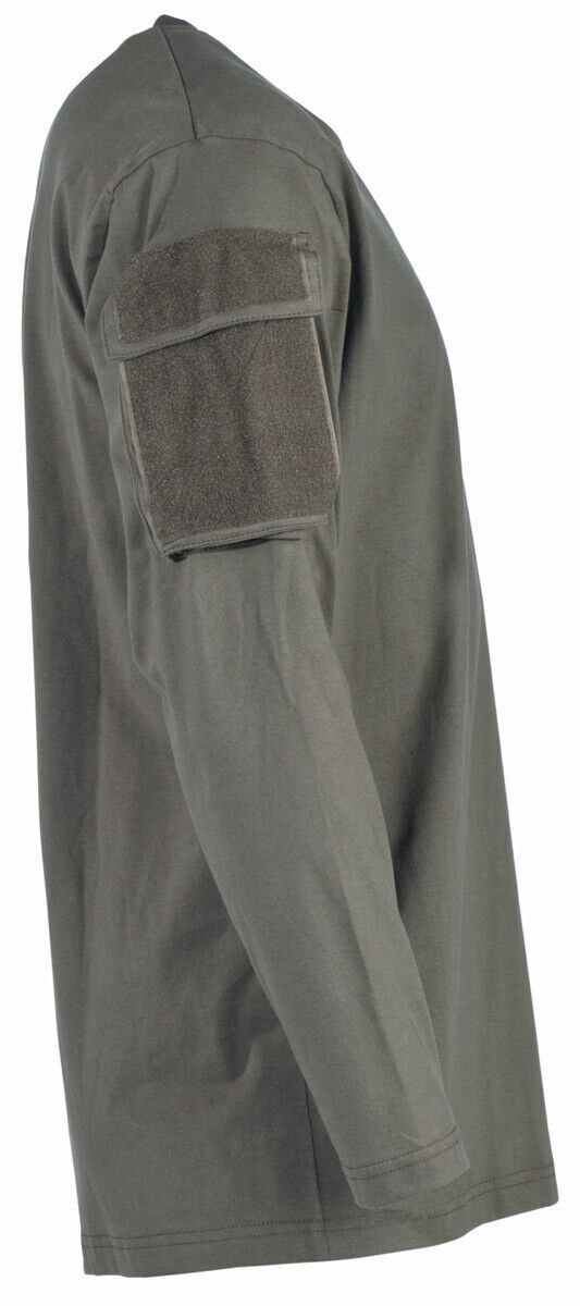 MFH US Shirt Long-sleeved Green with Sleeve Pockets