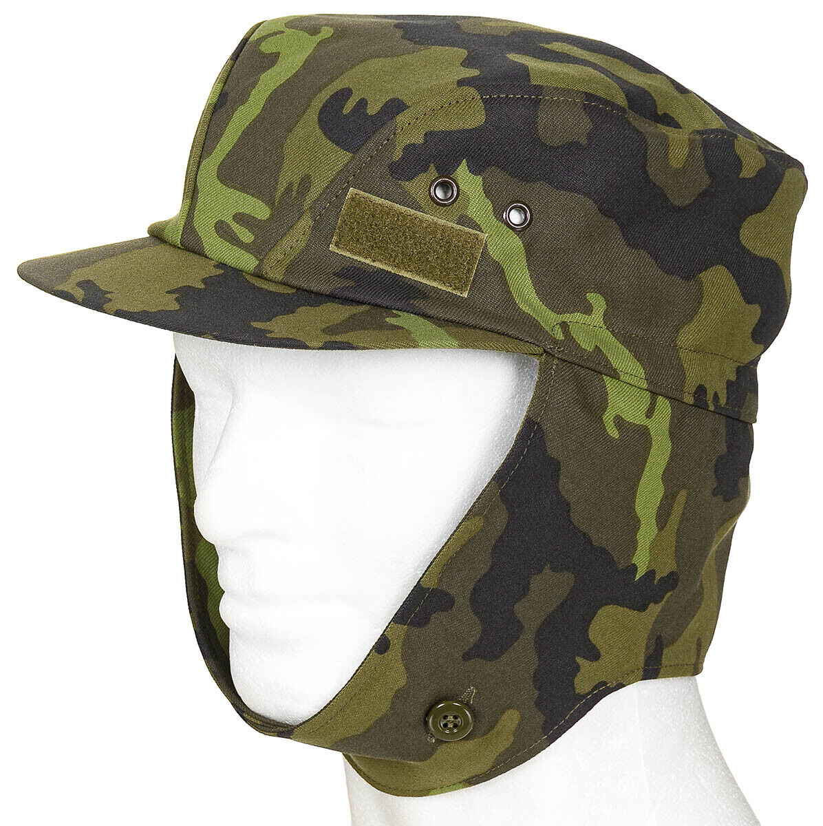 Original Czech Army Field Cap M95 Camo Ear Flaps M95 – Like New