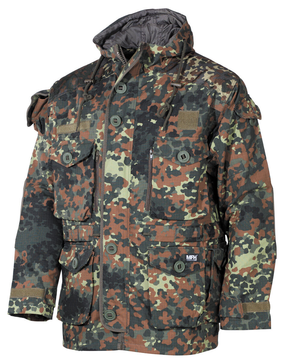 MFH Professional Commando Jacket Smock Ripstop Flecktarn