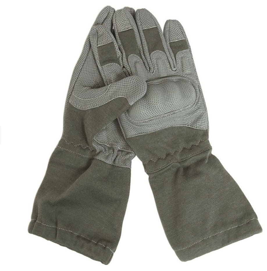 Mil-Tec Foliage Action Gloves with Cuff Flame-reta. Olive