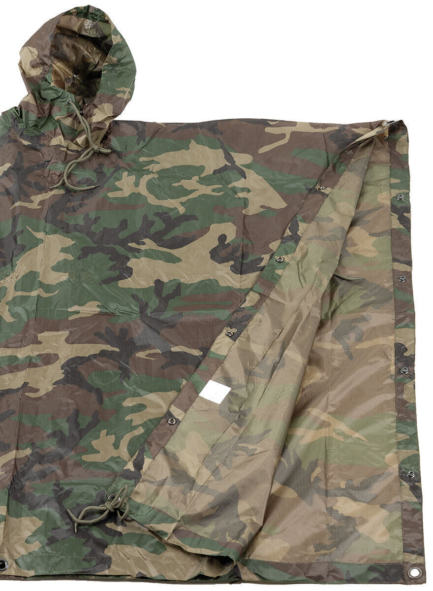 MFH Poncho Ripstop Ca. 144 X223 Cm Woodland