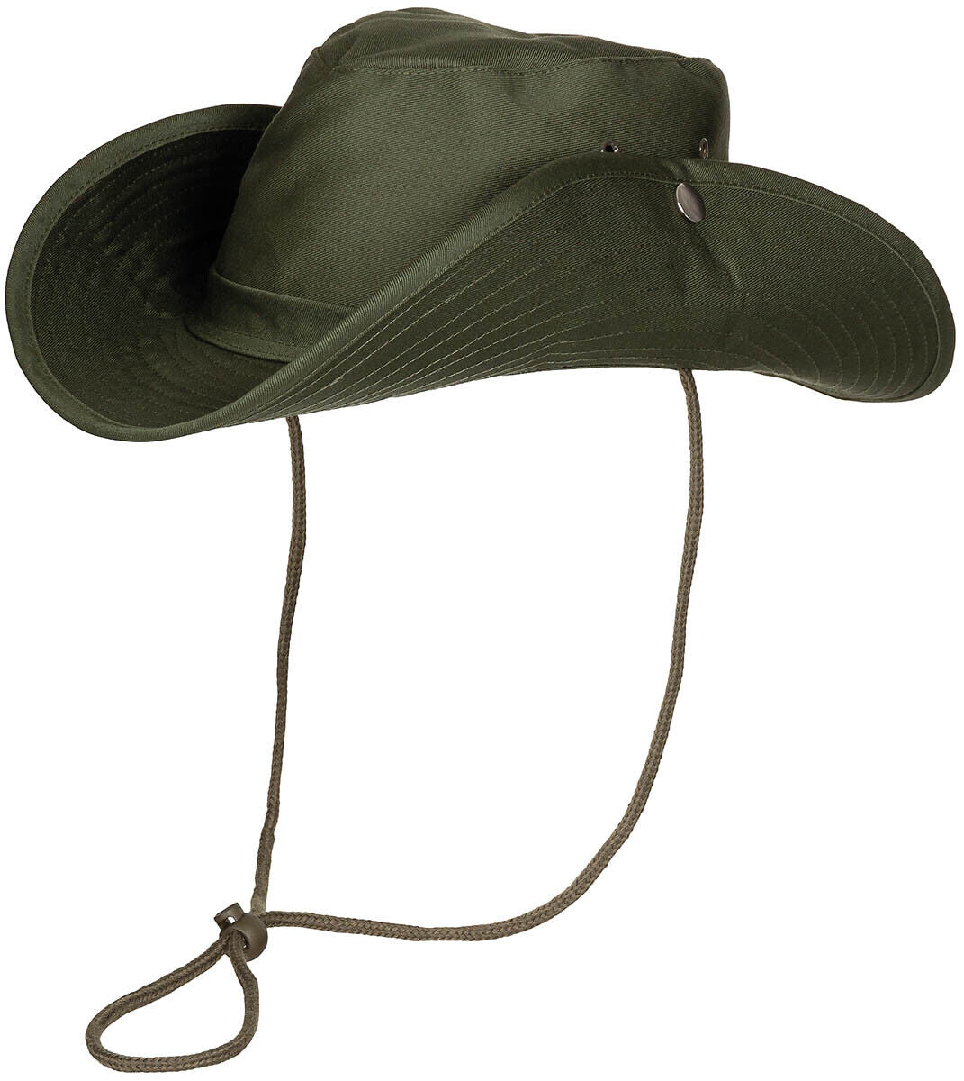 MFH Bush Hat Green Chin Strap Foldable Brim