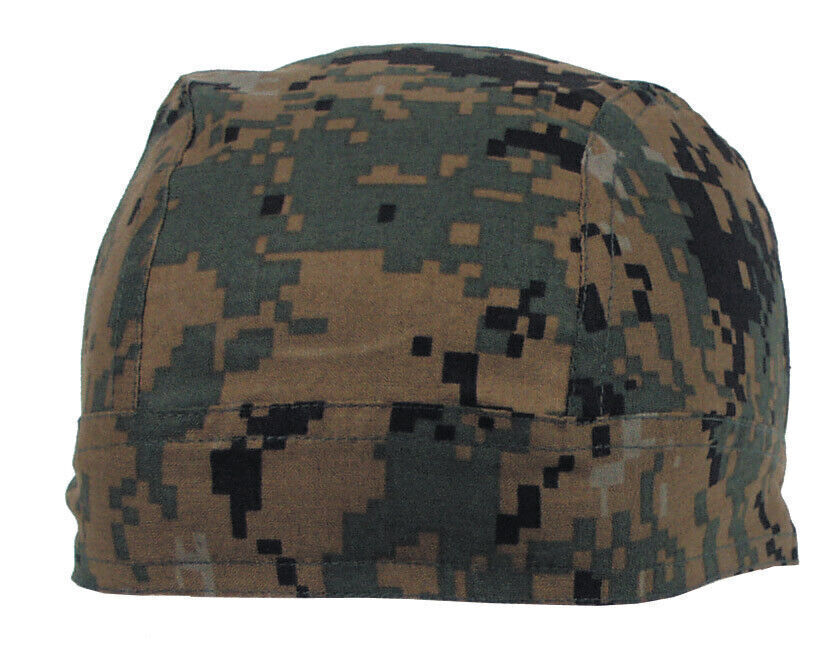 Black Classic Headwrap Camo Sun & Sweat Protection 100% Cotton Digital Woodland