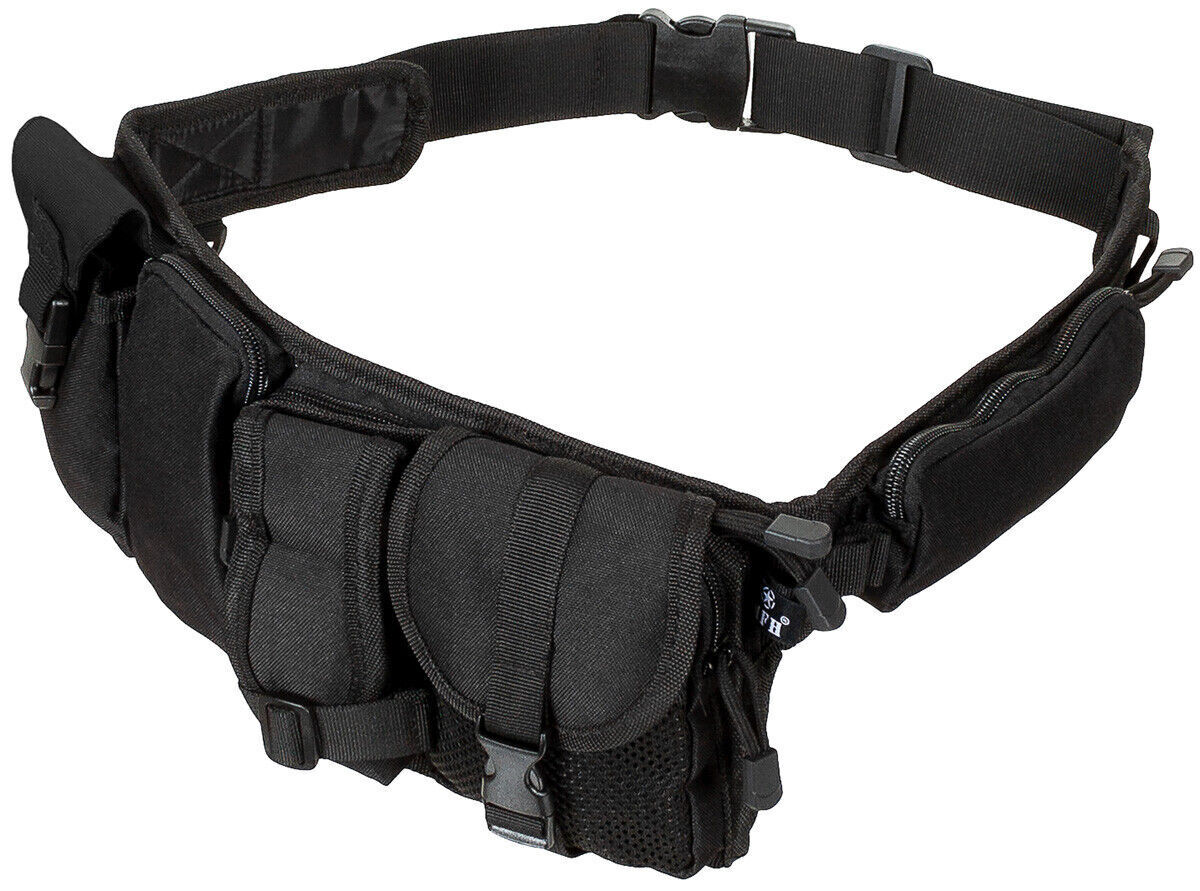 MFH Waist Belt 6 Pockets Ca. 5.5 Cm Black