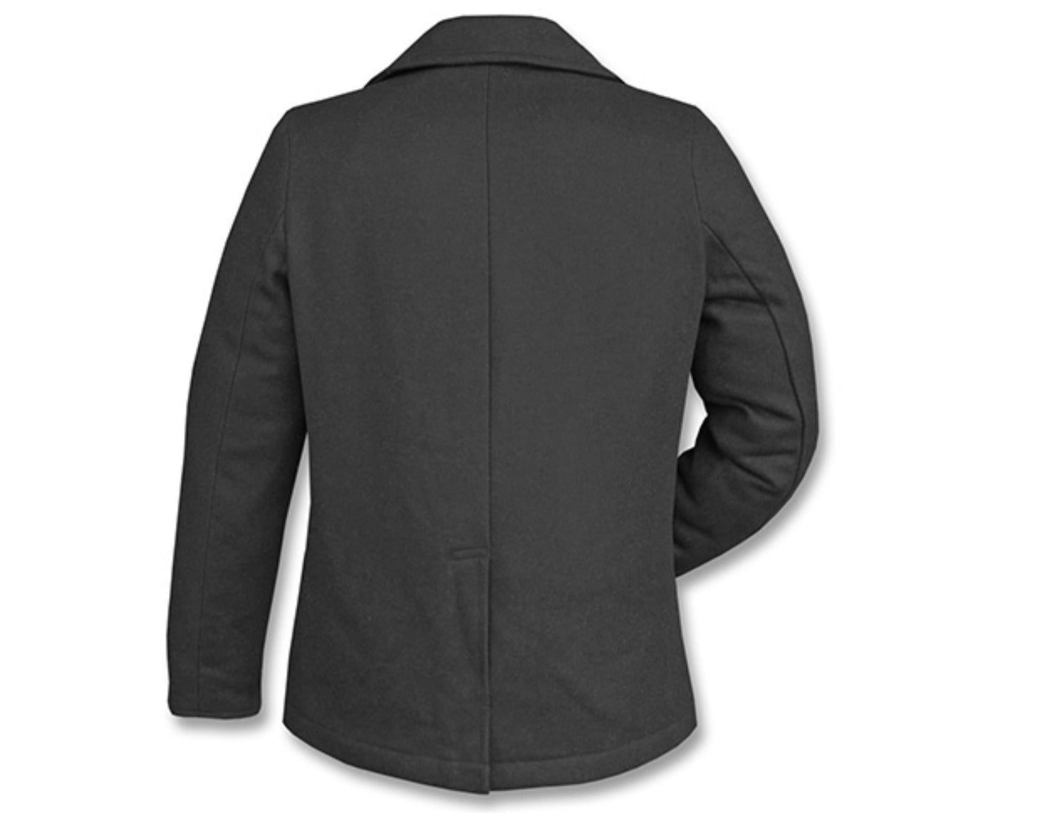 US Navy Vintage Classic Military Style Jacket Coat Wool Peacoat Black Buttons