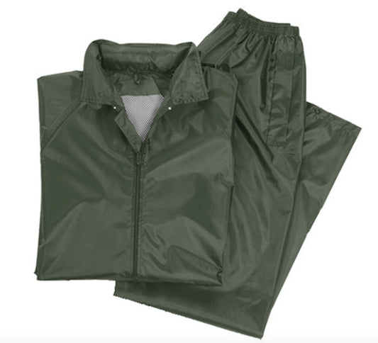 MIL-TEC Waterproof Mens Jacket Pants Weatherproof Suit Camping Fishing Hunting