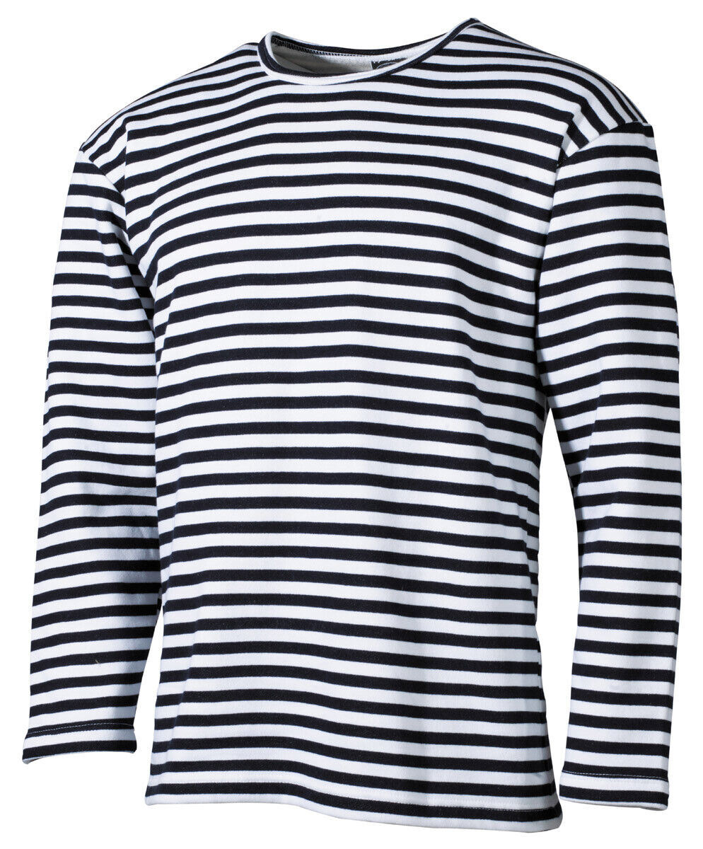 Russian Navy Military Army Shirt White-blue Long Sleeved Winter