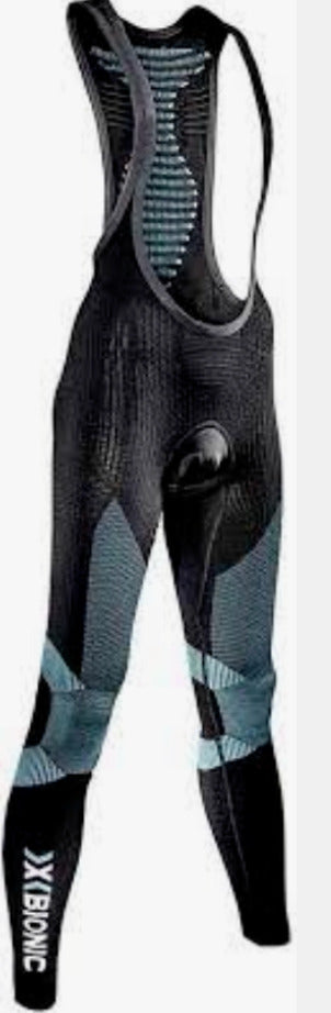 X-Bionic O020618 Biking Power Bib Tight With Pad Women's Size M Black/White