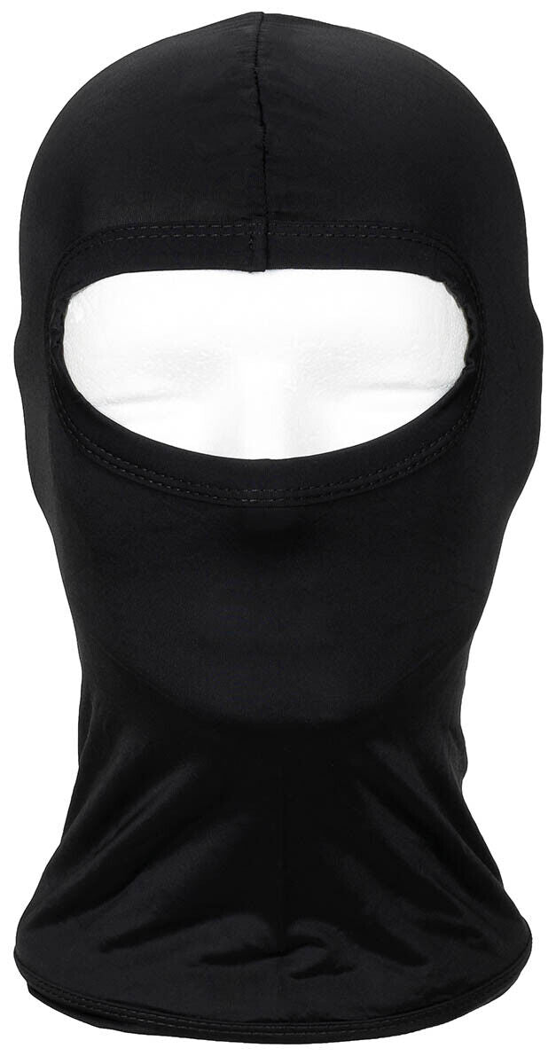 Face Mask Ski Winter Hat One Hole Balaclava Hood Beanie Slit Thin 100% Elastane